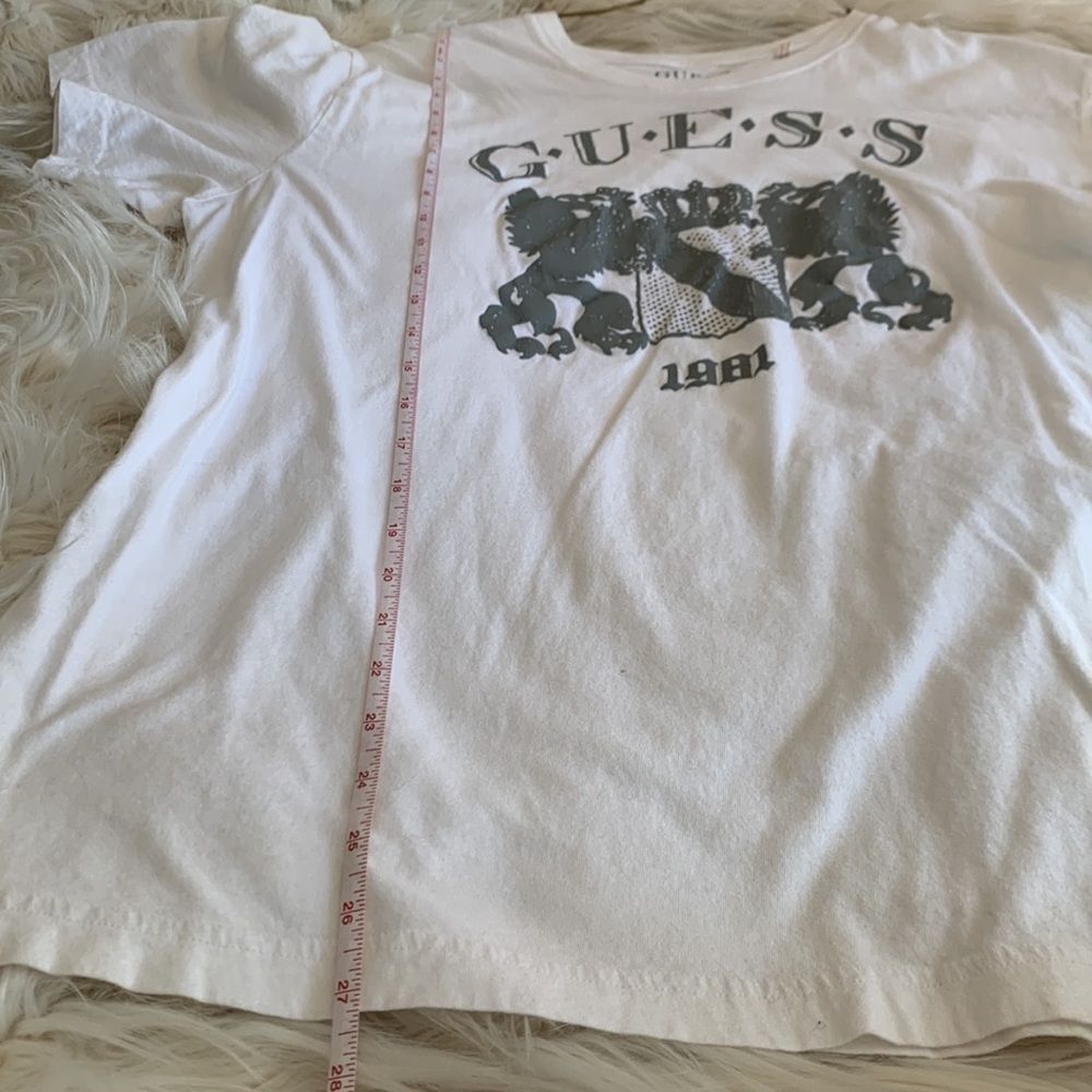 Guess White 1981 Graphic T-Shirt Men's Size. L - Picture 9 of 9